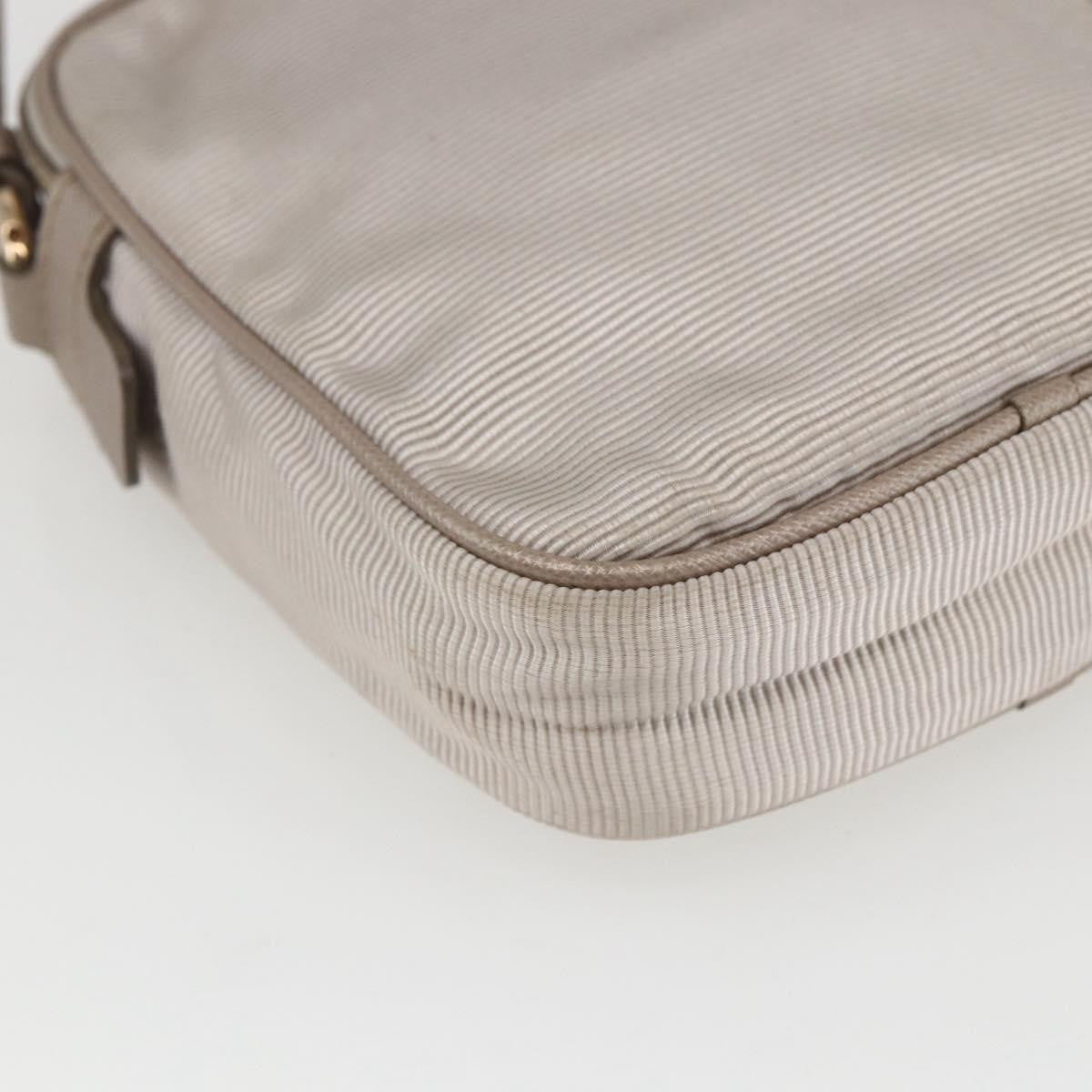Salvatore Ferragamo Vala Shoulder Bag Nylon, Beige, Nylon, Shoulder Bag