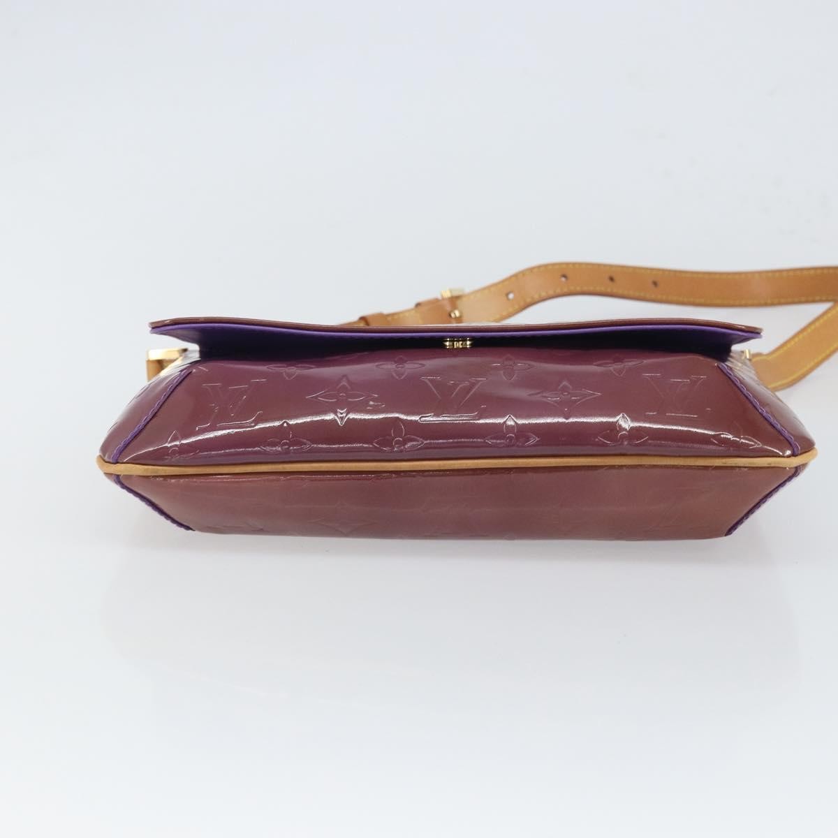 Louis Vuitton Thompson Street Handbag Monogram Vernis, PURPLE, PATENT_LEATHER, Shoulder bag
