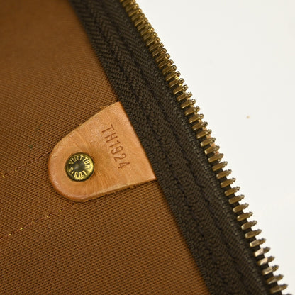 Louis Vuitton Keepall Bandouliere Bag Monogram Canvas, BROWN, CANVAS, Travel bag