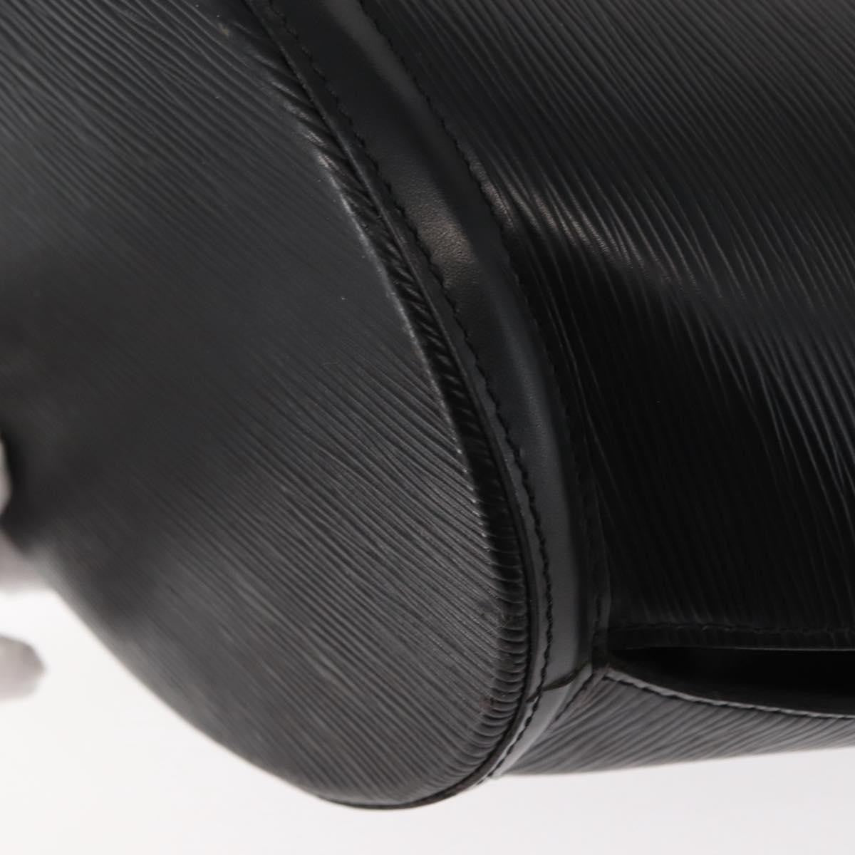 Louis Vuitton Saint Jacques Handbag Epi Leather, BLACK, LEATHER, Shoulder bag