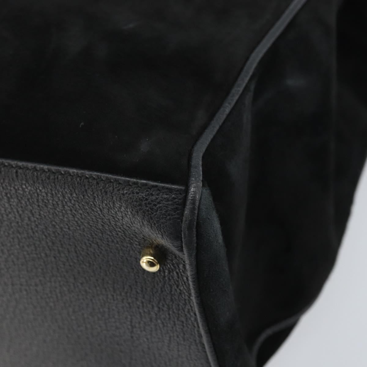 Gucci Bamboo tote bag Suede, Black, Suede, Tote Bag