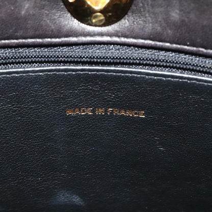 Chanel Vintage Chain Tote Quilted Patent, BLACK, LEATHER, Shoulder bag