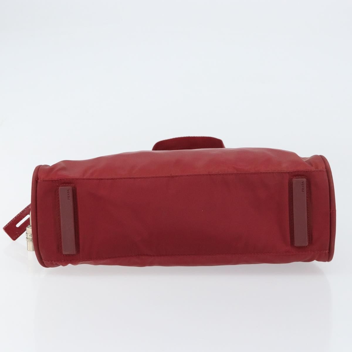 Prada Zip Around Tote Tessuto, Red, Nylon, Shoulder Bag