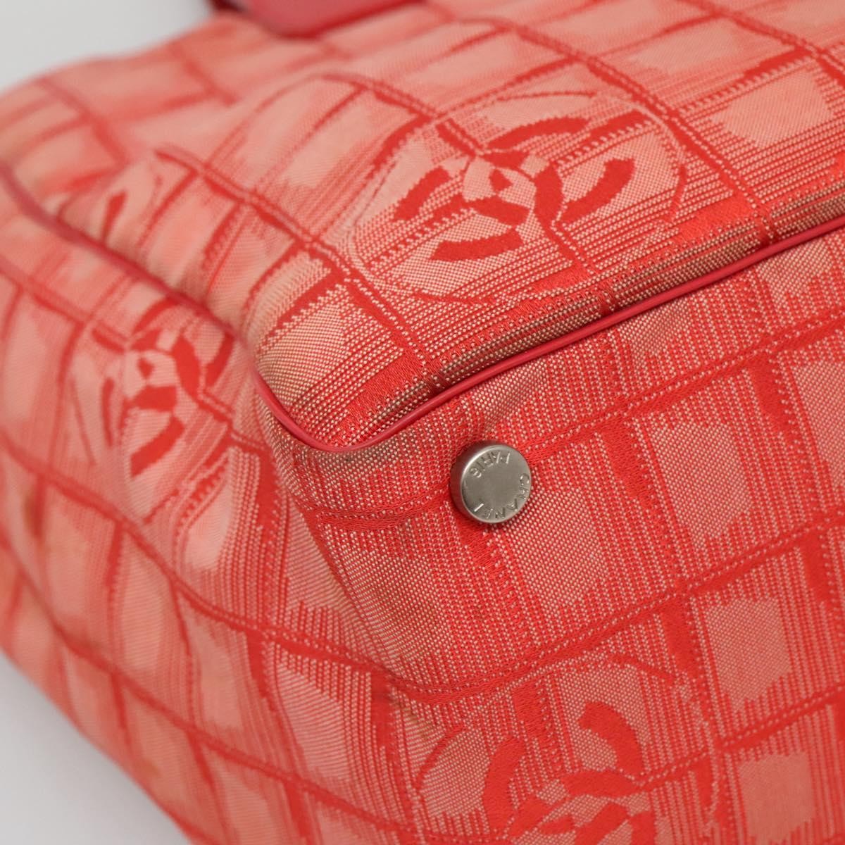 Chanel Travel Line Tote Nylon, RED, NYLON, Tote bag