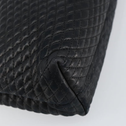 Bally Vintage Handbag Quilted Leather, BLACK, LEATHER, Handbag