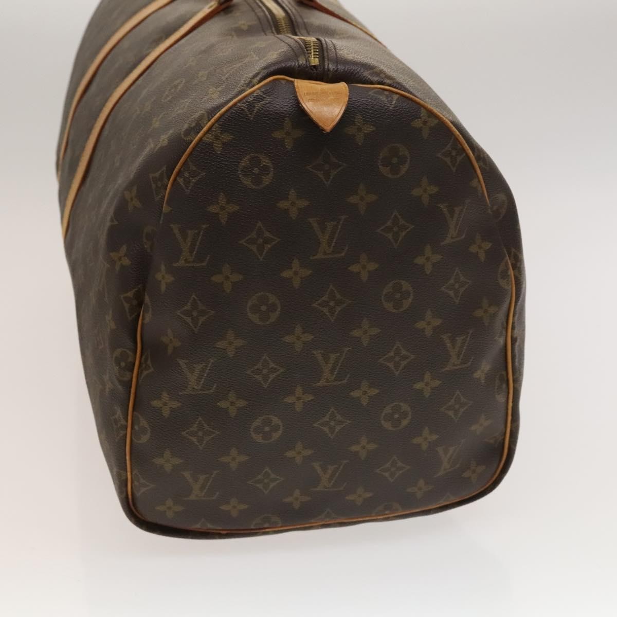 Louis Vuitton Keepall Bag Monogram Canvas, BROWN, CANVAS, Travel bag