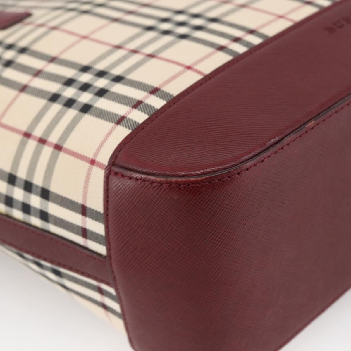 Burberry Nova Check Tote Canvas and Leather, BEIGE, CANVAS, Tote bag
