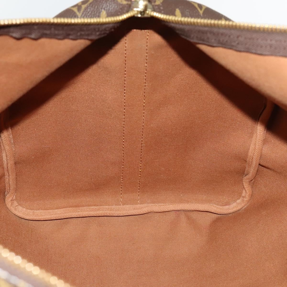 Louis Vuitton Keepall Bandouliere Bag Monogram Canvas, BROWN, CANVAS, Travel bag