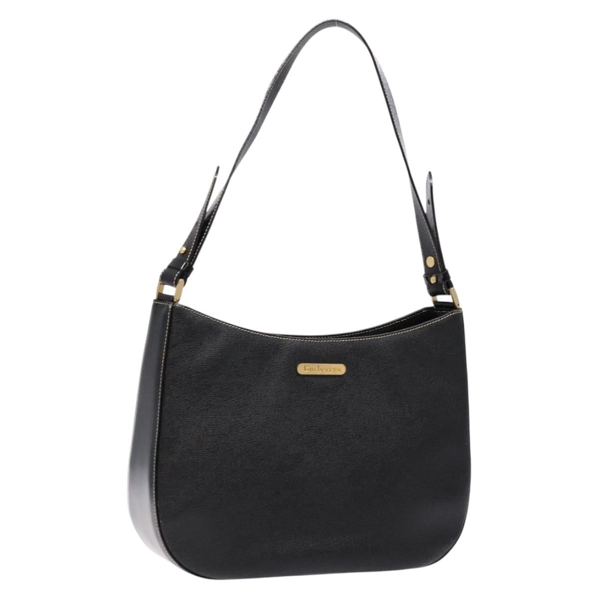 Burberry Shoulder Bag Leather, BLACK, LEATHER, Shoulder bag
