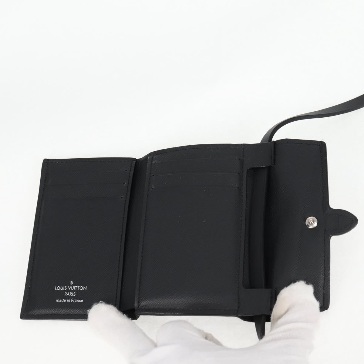 Louis Vuitton Cross Card Holder Limited Edition Monogram Pastel Noir, BLACK, CANVAS, Clutche & pouche