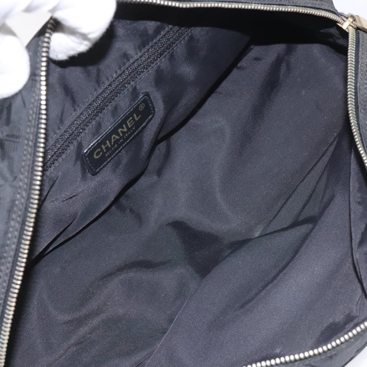 Chanel Travel Line Satchel Nylon, BLACK, NYLON, Handbag