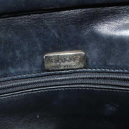 Bally Vintage Chain Shoulder Bag Quilted Leather, Navy, Leather, Shoulder Bag