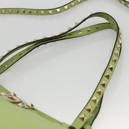 Valentino Garavani Rockstud Tote Textured Leather, GREEN, LEATHER, Tote bag