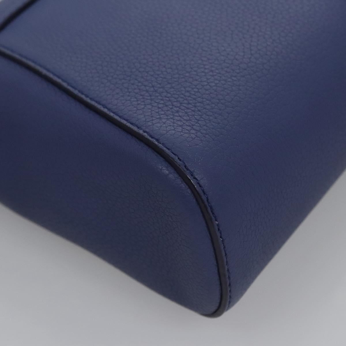 Salvatore Ferragamo Abbey Shoulder Bag Leather, BLUE, LEATHER, Shoulder bag