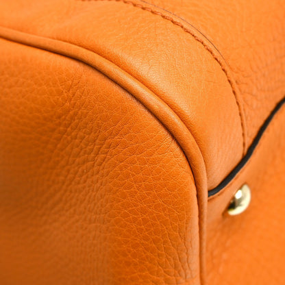 Gucci Soho Boston Bag Leather, Orange, Leather, Handbag