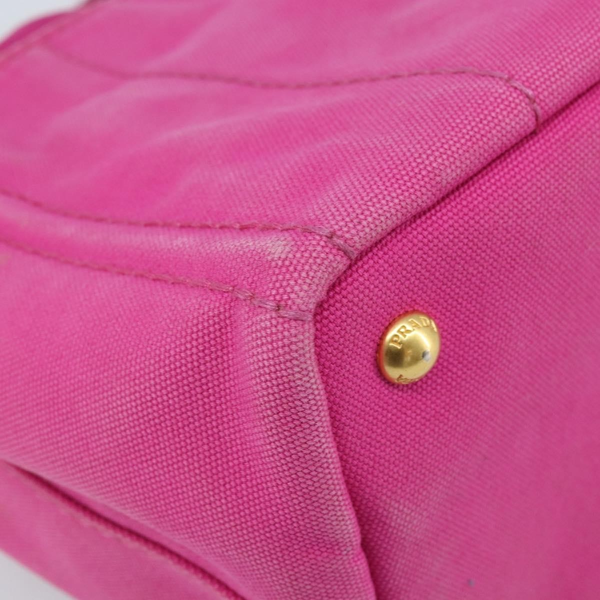Prada Canapa Tote Canvas, Pink, Canvas, Tote Bag