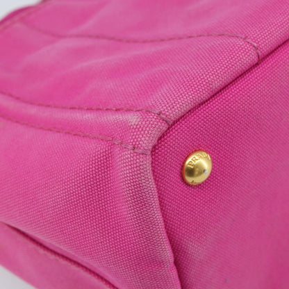Prada Canapa Tote Canvas, Pink, Canvas, Tote Bag