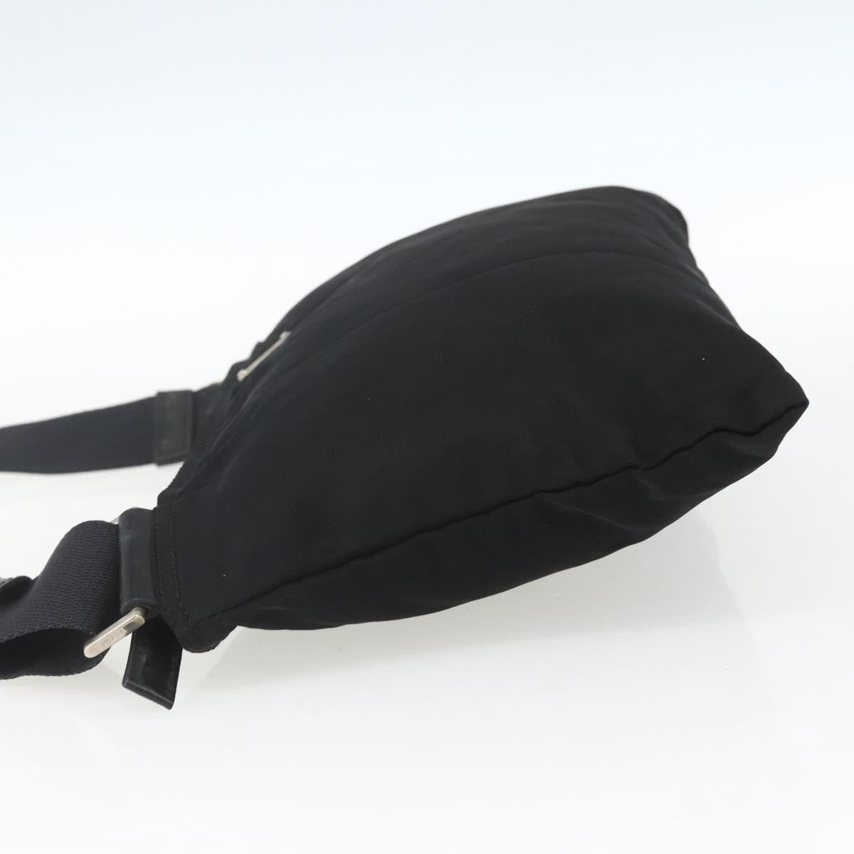 Prada Flat Messenger Bag Tessuto, BLACK, NYLON, Shoulder bag