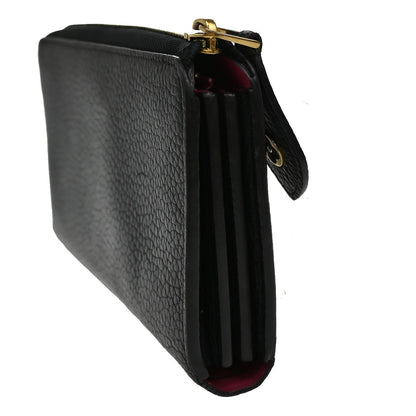 Louis Vuitton Comete Wallet Leather, BLACK, LEATHER, Wallets