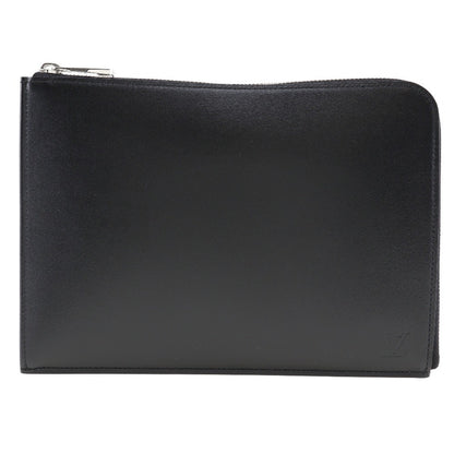 Louis Vuitton Pochette Jour Nomade Leather, BLACK, LEATHER, Clutche & pouche