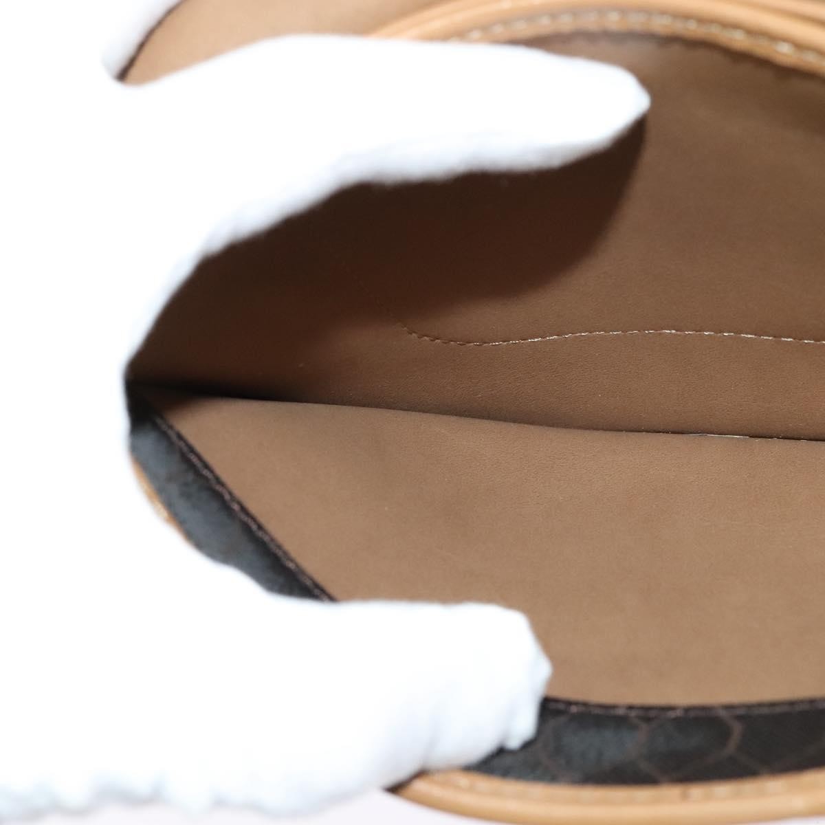 Christian Dior Vintage Honeycomb chain Canvas, BLACK, CANVAS, Handbag