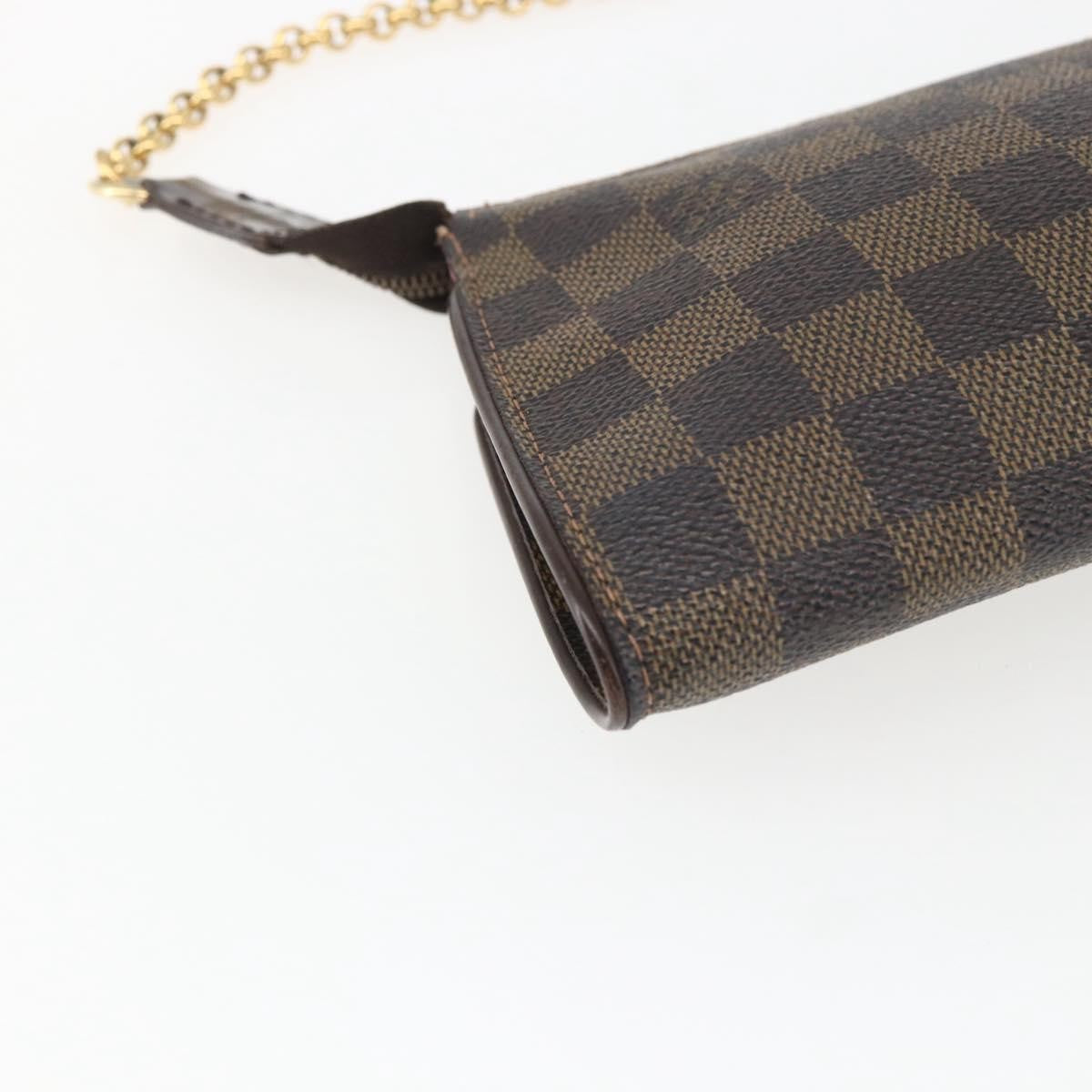 Louis Vuitton Sophie Handbag Damier, BROWN, CANVAS, Clutche & pouche