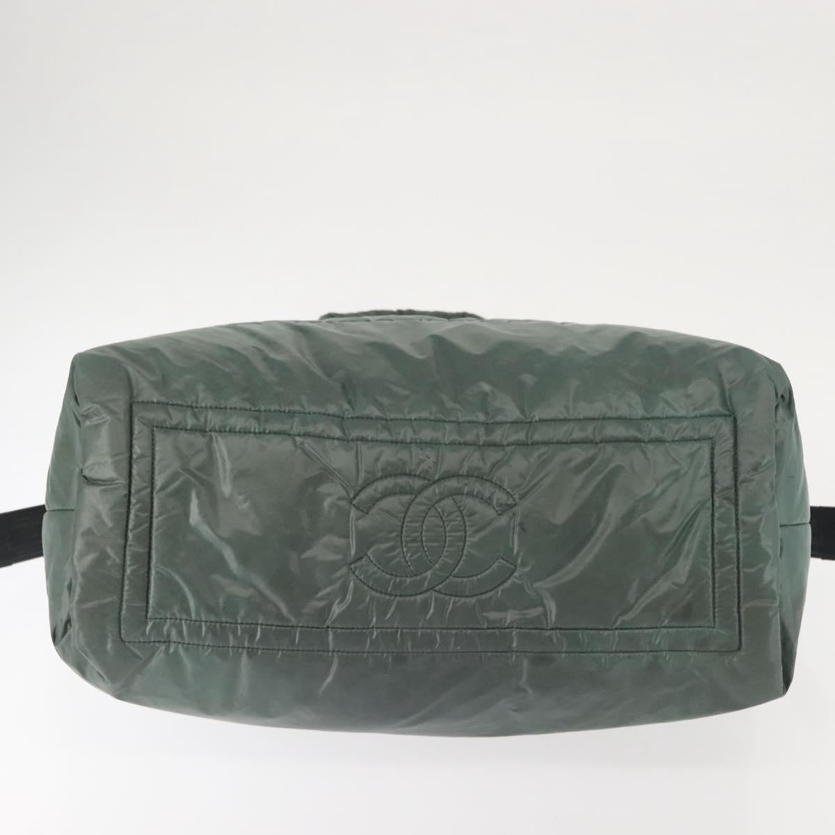 Chanel Coco Cocoon Tote Nylon, KHAKI, NYLON, Tote bag