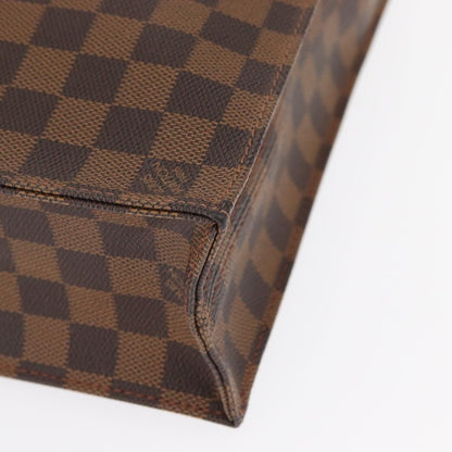 Louis Vuitton Sac Plat Bag Damier, BROWN, CANVAS, Handbag