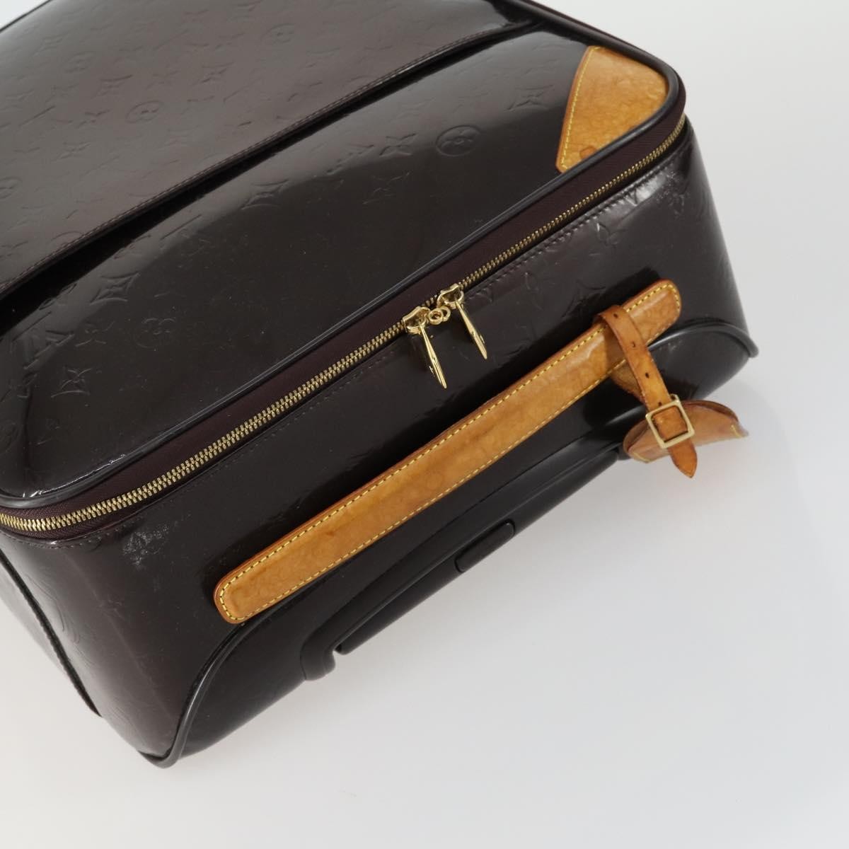 Louis Vuitton Pegase Luggage Monogram Vernis, BROWN, PATENT_LEATHER, Travel bag