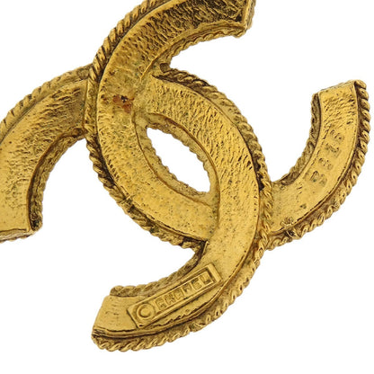 Chanel Vintage CC Pendent Necklace Plated Metal, GOLD, GOLD_PLATED, Necklace