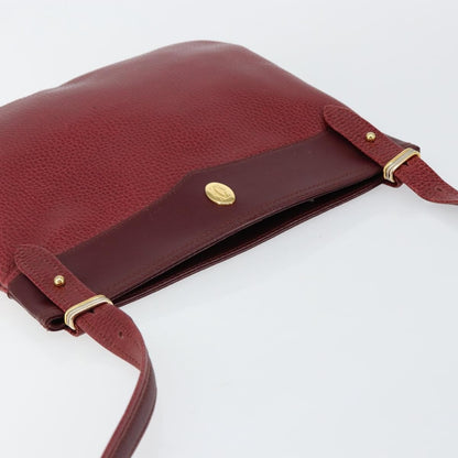 cartier Must de Cartier Shoulder Bag Leather, BURGUNDY, LEATHER, Shoulder bag