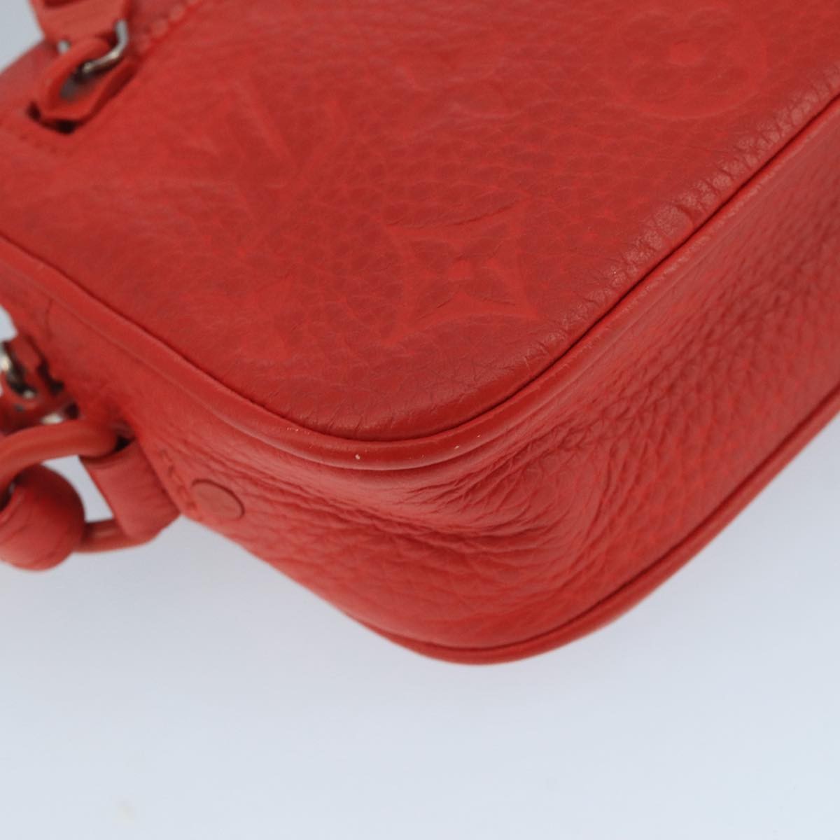 Louis Vuitton Solar Ray Pochette Volga Monogram Taurillon Leather, RED, LEATHER, Clutche & pouche