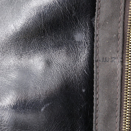 Fendi Maxi Baguette Chain Shoulder Bag Leather, BLACK, LEATHER, Tote bag