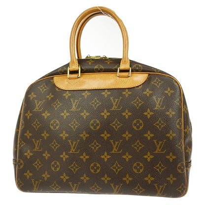 Louis Vuitton Deauville Handbag Monogram Canvas, BROWN, CANVAS, Handbag
