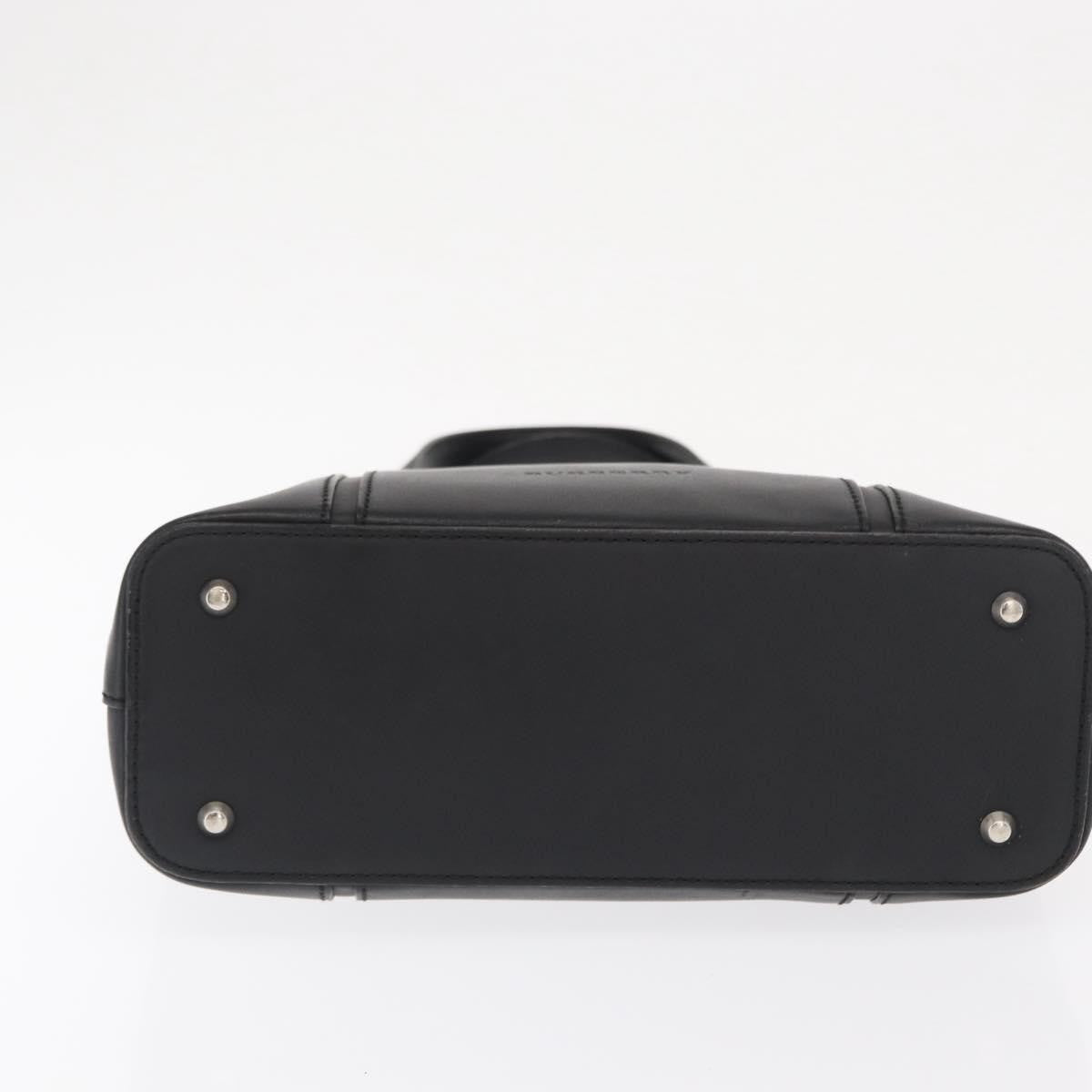 Burberry Vintage Handbag Leather, BLACK, LEATHER, Handbag