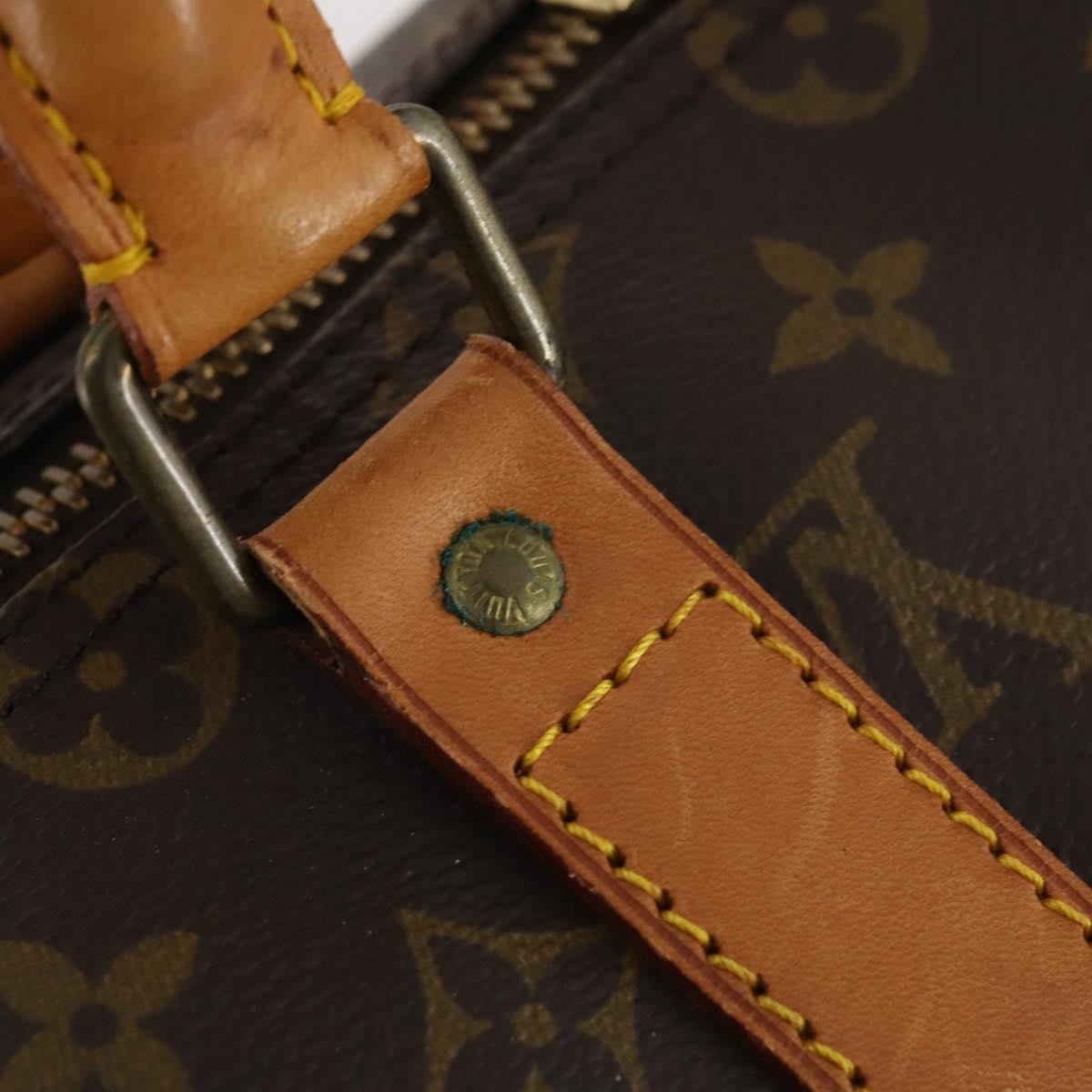 Louis Vuitton Keepall Bag Monogram Canvas, BROWN, CANVAS, Travel bag