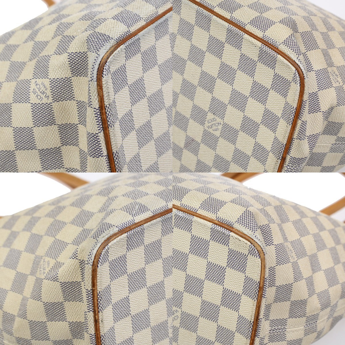 Louis Vuitton Saleya Handbag Damier, WHITE, CANVAS, Shoulder bag