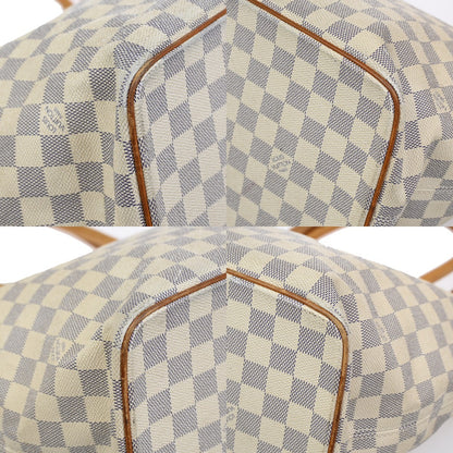 Louis Vuitton Saleya Handbag Damier, WHITE, CANVAS, Shoulder bag