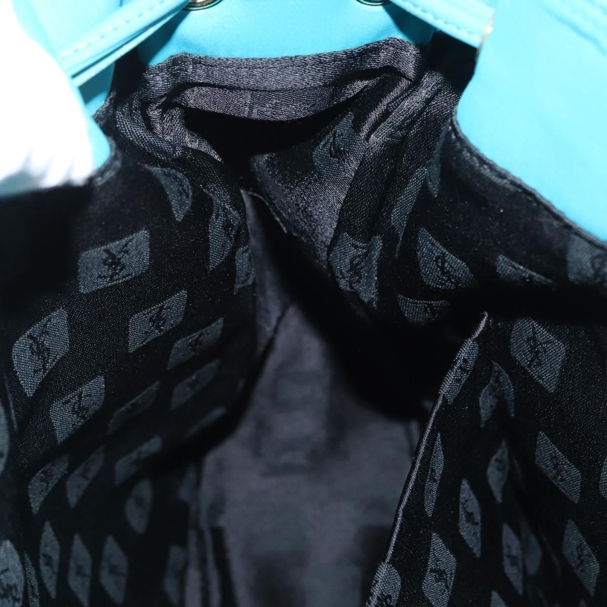 Saint Laurent Vintage Shoulder Bag Nylon, TURQUOISE, NYLON, Shoulder bag