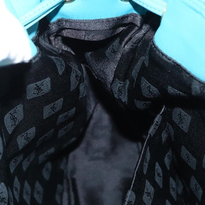 Saint Laurent Vintage Shoulder Bag Nylon, TURQUOISE, NYLON, Shoulder bag