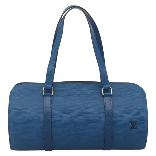 Louis Vuitton Soufflot Handbag Epi Leather, BLUE, LEATHER, Shoulder bag
