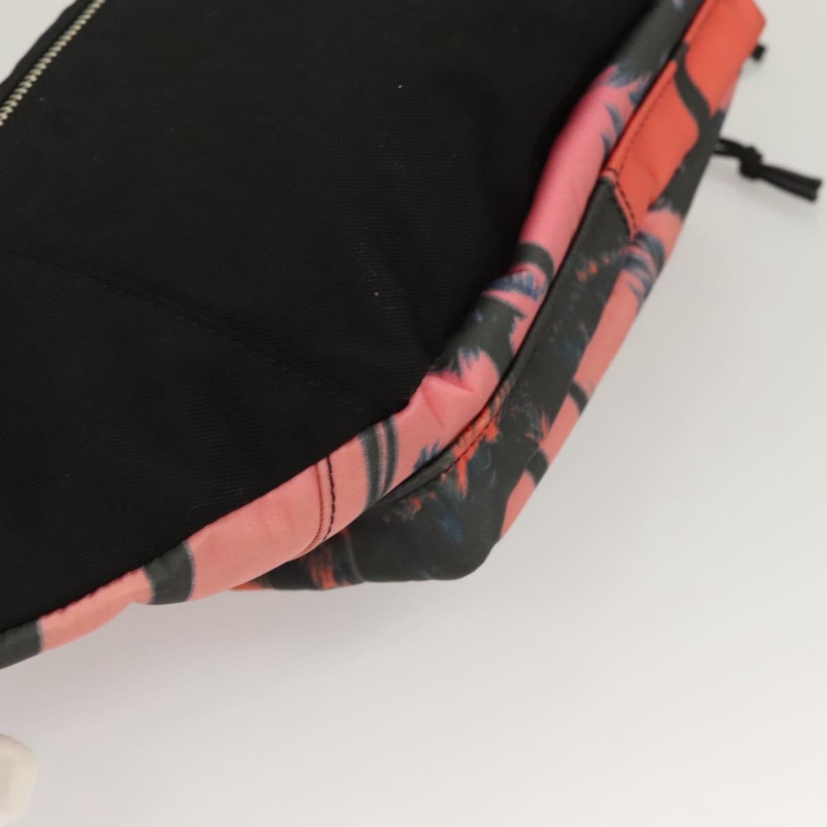 Saint Laurent Front Pocket Waist Bag Printed Nylon, Pink, Nylon, Shoulder Bag