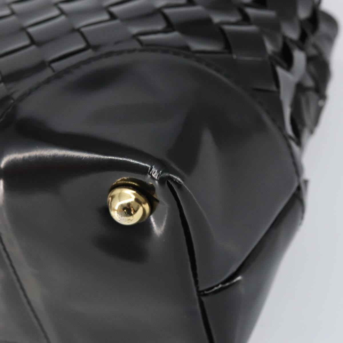 Bottega Veneta Intrecciato Tote Patent leather, BLACK, PATENT_LEATHER, Tote bag