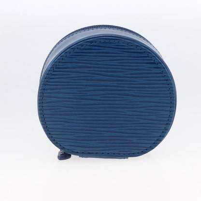 Louis Vuitton Ecrin Bijoux Jewelry Case Epi Leather, BLUE, LEATHER, Clutche & pouche