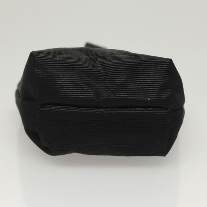 Celine Circle Logo Pouch Nylon, BLACK, NYLON, Clutche & pouche