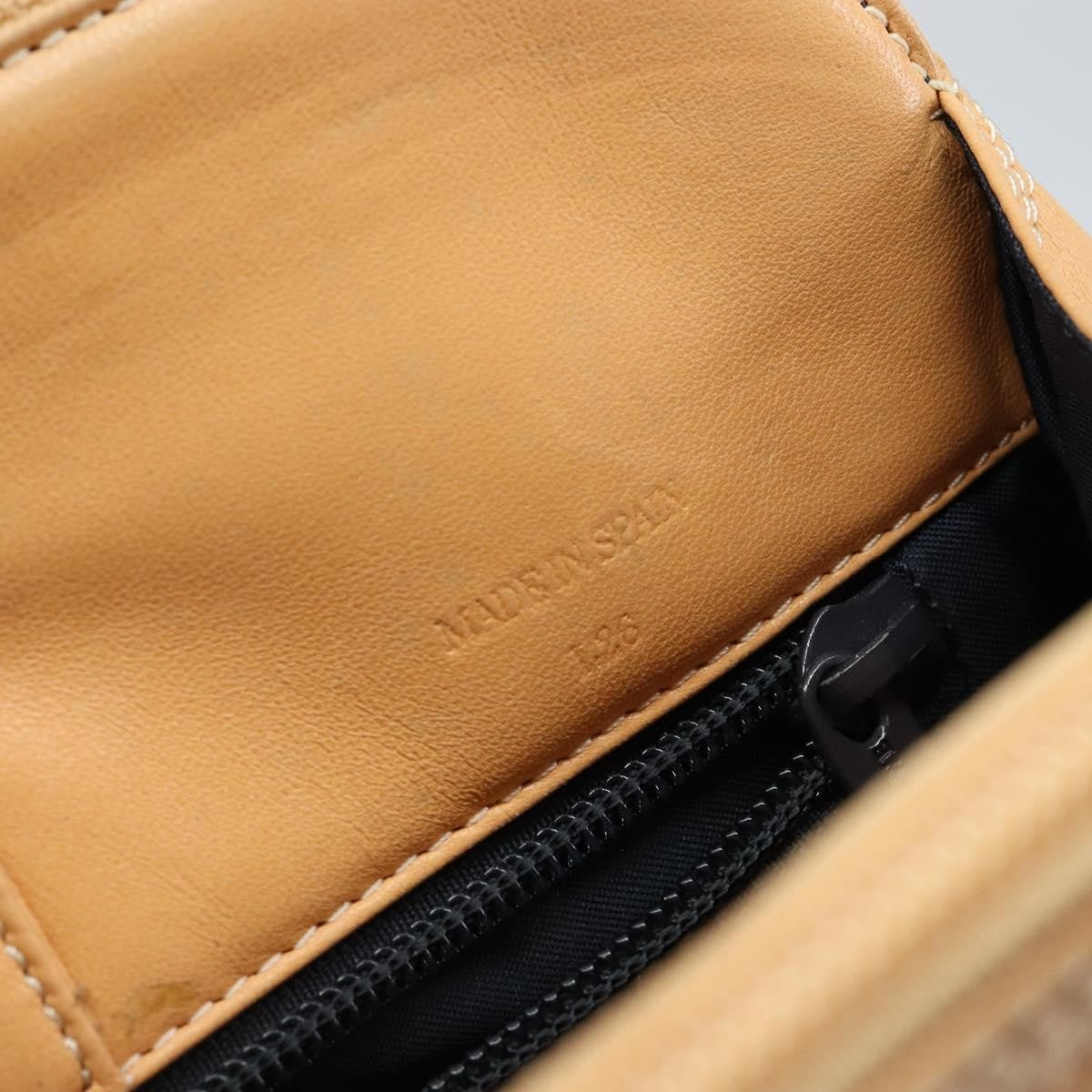 Loewe Anagram handbag Leather, BEIGE, LEATHER, Handbag