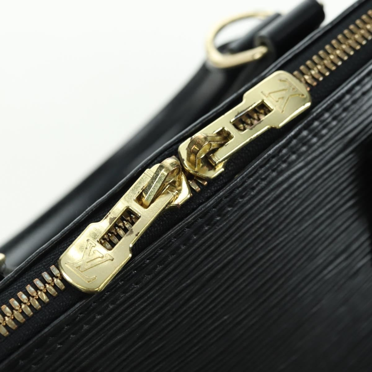 Louis Vuitton Alma Handbag Epi Leather, Black, Leather, Handbag