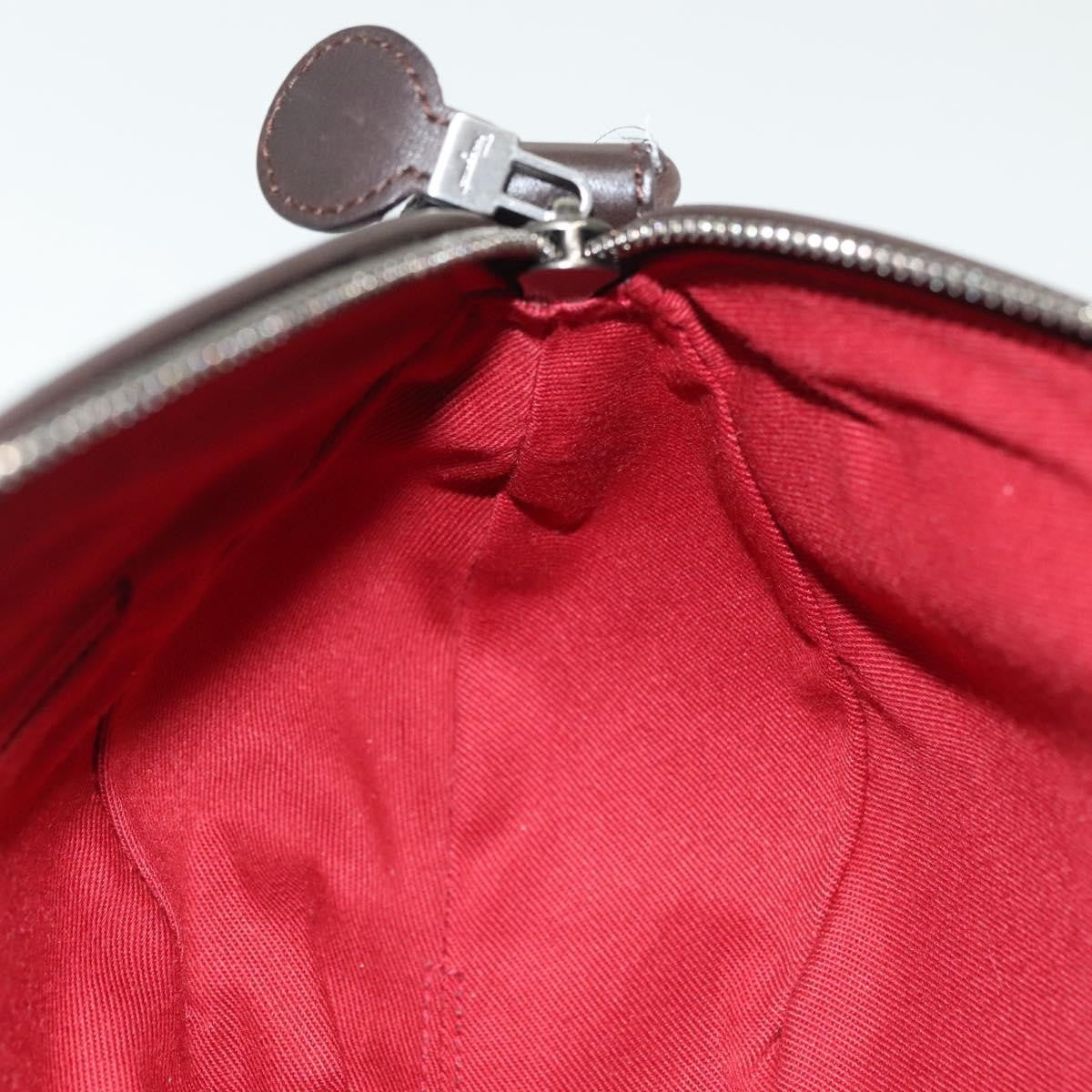 Salvatore Ferragamo Pochette Pony Hair, BROWN, SUEDE, Shoulder bag