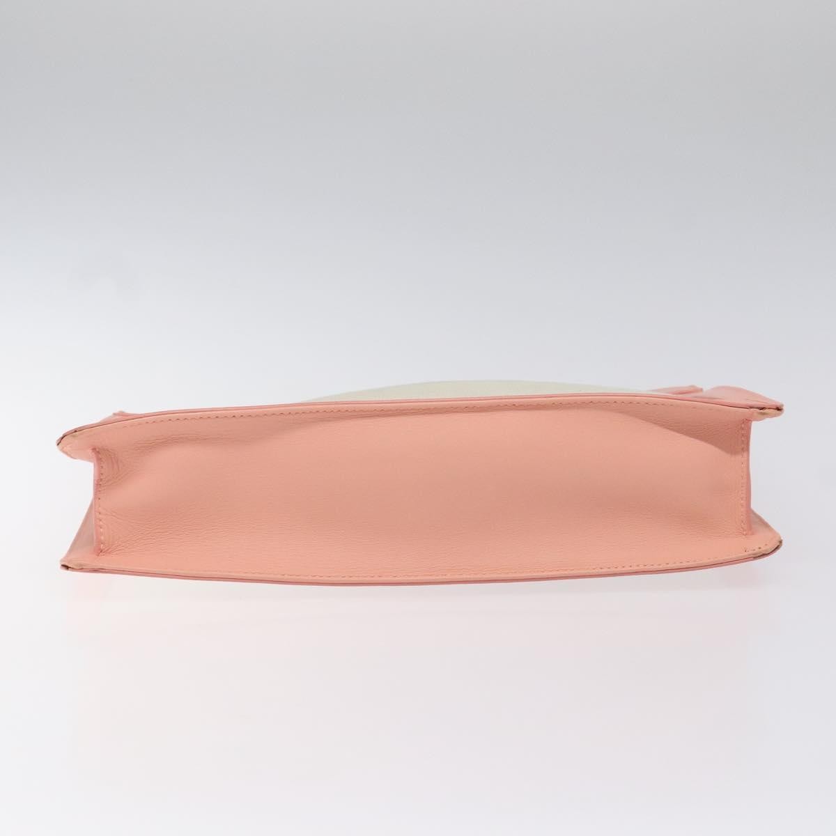 Balenciaga Navy Clutch Canvas with Leather, PINK, CANVAS, Clutche & pouche