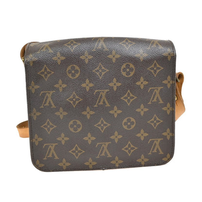 Louis Vuitton Cartouchiere Handbag Monogram Canvas, BROWN, CANVAS, Shoulder bag